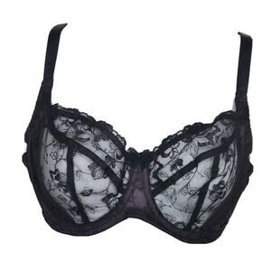 Panache 32E Balconette Lace Underwire Bra 9591 NEW